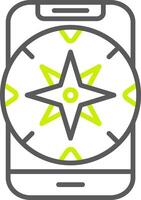 Compass Neutral Icon Unit vector