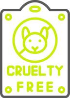 Cruelty Free Smart Line Drawing vector