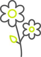 Flower Dynamic App Object vector