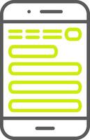 Mobile Minimalist UI Block vector