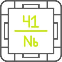 Niobium Gradient Style Mark vector