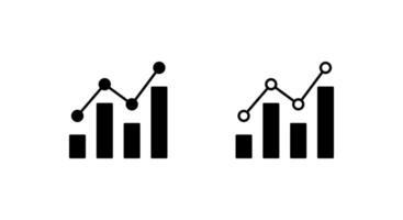 Finance diagram chart icon. Business line graph sign symbol vector