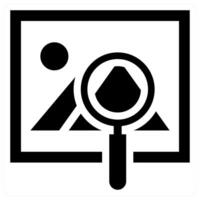 Image View icon concept in black color vector