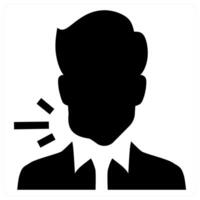 Gum Swelling icon concept in black color vector