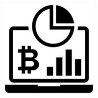 Hashrate icon concept in black color vector