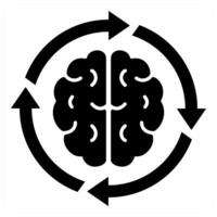 Inspring Change icon concept in black color vector
