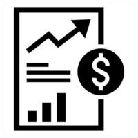 Investment In Project icon concept in black color vector