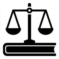 Legal Issue icon concept in black color vector