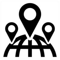 Local SEO concept in black color vector