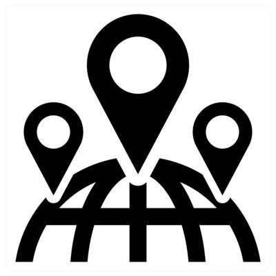 Local SEO concept in black color