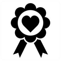 Loyality icon concept in black color vector
