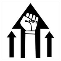 Motivation in black color vector