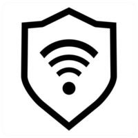Network Security icon concept in black color vector