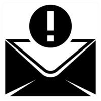 Notification concept in black color vector