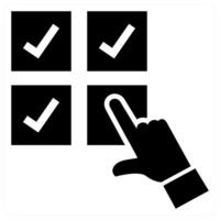 Priortization icon concept in black color vector
