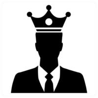 Privileged Accounts icon concept in black color vector