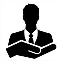 Privileged User Management icon concept in black color vector