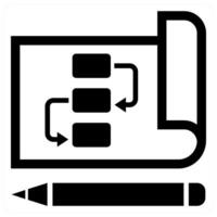 Planning concept in black color vector