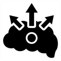 Potential icon concept in black color vector