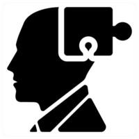 Problem Solving icon concept in black color vector