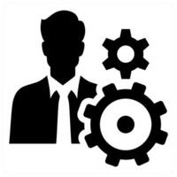 Personal Settings icon concept in black color vector