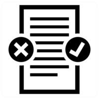 Proofreading concept in black color vector