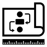 Prototype icon concept in black color vector