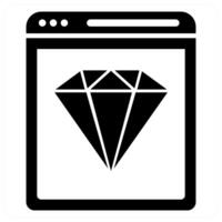 Quality and premium icon concept in black color vector