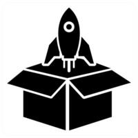 Product Release icon concept in black color vector