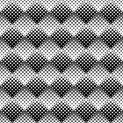 Seamless abstract circle pattern background - monochrome design