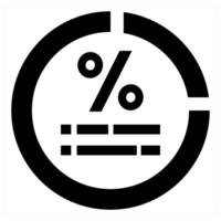Response Rate icon in black color vector