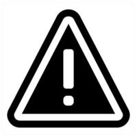Risk icon concept in black color vector