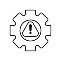 Icon a risk management, isolated against a clean background.. vector