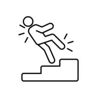 Icon a accident, isolated against a clean background, vector