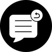 Draft Email Saved Glyph Circle Inverted vector