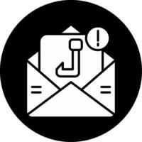 Block Unwanted Sender Glyph Circle Inverted vector