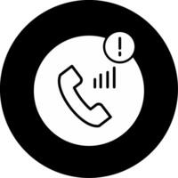 Developer Task Alert Glyph Circle Inverted vector