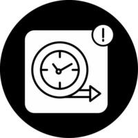 Project Progress Status Update Glyph Circle Inverted vector