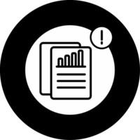 Budget Approval Required Notification Glyph Circle Inverted vector