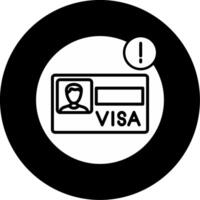 Emergency Contact Update Notification Glyph Circle Inverted vector