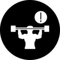Performance Evaluation Reminder Glyph Circle Inverted vector