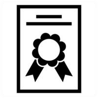 SEO Certificate concept in black color vector