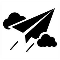 Sent icon concept in black color vector