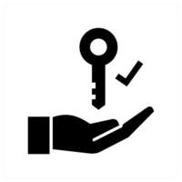 Solution Provider icon in black color vector