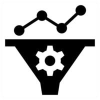 SEO Conversion Rate concept in black color vector