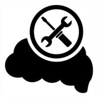 Skill Development icon concept in black color vector