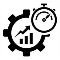 SEO icon in black color vector