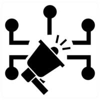 SEO Promotion icon concept in black color vector