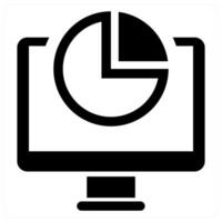 SEO Analysis icon concept in black color vector