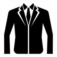 Suit icon concept in black color vector